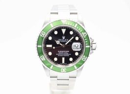 Rolex Submariner Date 16610LV (2005) - Zwart wijzerplaat 40mm Staal