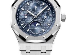 Audemars Piguet Royal Oak Perpetual Calendar 26674ST.OO.1320ST.01 (Onbekend (willekeurig serienummer)) - Blauw wijzerplaat 41mm Staal