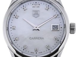 TAG Heuer Carrera Lady WAR1314.BA0778 (2023) - Wit wijzerplaat 32mm Staal