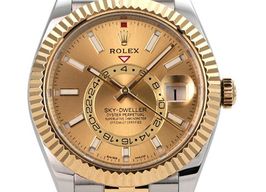 Rolex Sky-Dweller 326933 (2023) - Champagne wijzerplaat 42mm Staal