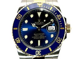 Rolex Submariner Date 116613LB (2016) - Blauw wijzerplaat 40mm Goud/Staal