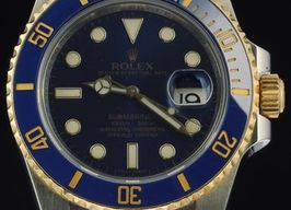 Rolex Submariner Date 116613LB (2015) - Blauw wijzerplaat 40mm Goud/Staal