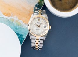 Tudor Prince Date 74033 (Unknown (random serial)) - Silver dial 34 mm Gold/Steel case