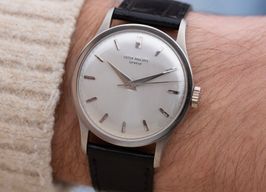 Patek Philippe Calatrava 570 (1963) - Zilver wijzerplaat 36mm Witgoud