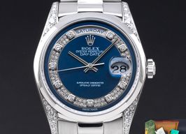 Rolex Day-Date 36 18296 (1995) - Zilver wijzerplaat 36mm Platina