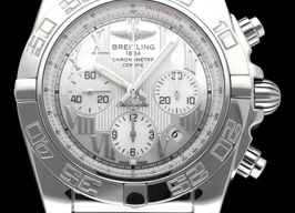 Breitling Chronomat 44 AB0110 (2009) - Silver dial 44 mm Steel case