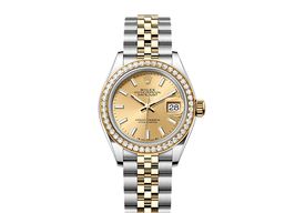 Rolex Lady-Datejust 279383RBR (2025) - Champagne dial 28 mm Gold/Steel case