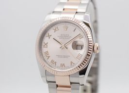 Rolex Datejust 36 116231 (2013) - Pink dial 36 mm Gold/Steel case