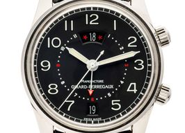 Girard-Perregaux Traveller 4940 (Onbekend (willekeurig serienummer)) - Zwart wijzerplaat 38mm Staal