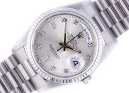 Rolex Day-Date 36 18239 (1986) - Silver dial 36 mm White Gold case