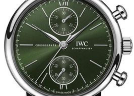 IWC Portofino Chronograph IW391405 (2026) - Groen wijzerplaat 39mm Staal
