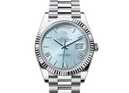 Rolex Day-Date 40 228236 (2024) - Blue dial 40 mm Platinum case