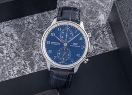 IWC Portuguese Chronograph IW371432 (Unknown (random serial)) - Blue dial 41 mm Steel case