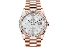 Rolex Day-Date 36 128345RBR (2025) - Wit wijzerplaat 36mm Roségoud