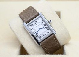 Cartier Tank Solo W5200005 (2014) - Wit wijzerplaat 24mm Staal