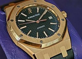 Audemars Piguet Royal Oak Selfwinding 15300OR (2009) - Zwart wijzerplaat 39mm Roségoud