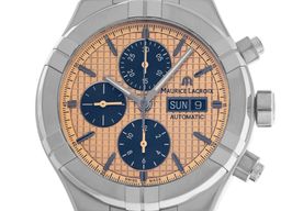 Maurice Lacroix Aikon AI6006-PVY11-170-1 (Unknown (random serial)) - Pink dial 44 mm Titanium case
