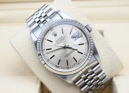 Rolex Datejust 36 16234 (1988) - Zilver wijzerplaat 36mm Staal