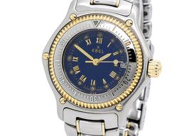 Ebel Discovery 183912 (1996) - Blue dial 30 mm Gold/Steel case