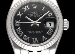 Rolex Lady-Datejust 179174 (2011) - Zwart wijzerplaat 26mm Staal