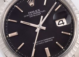 Rolex Datejust 1603 (1975) - Zwart wijzerplaat 36mm Staal