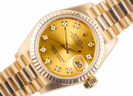 Rolex Lady-Datejust 69178 (1988) - Champagne dial 26 mm Yellow Gold case