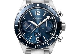 Glashütte Original SeaQ Chronograph 1-37-23-02-81-70 (2024) - Blauw wijzerplaat 43mm Staal