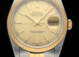 Rolex Datejust 36 16233 (1989) - Gold dial 36 mm Gold/Steel case