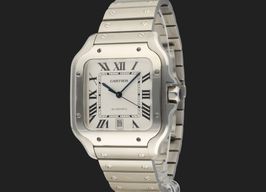 Cartier Santos WSSA0009 (2018) - White dial 40 mm Steel case