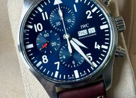 IWC Pilot Chronograph IW377714 (2019) - Blauw wijzerplaat 43mm Staal