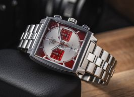 TAG Heuer Monaco CBL2114.FC6486 (Unknown (random serial)) - Silver dial 39 mm Steel case