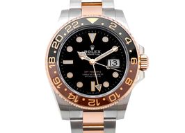 Rolex GMT-Master II 126711CHNR (2020) - Zwart wijzerplaat 40mm Goud/Staal