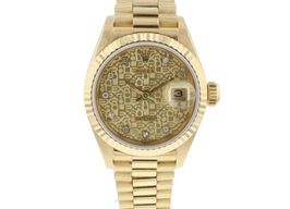 Rolex Lady-Datejust 69178 (1991) - Champagne dial 26 mm Yellow Gold case