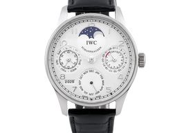 IWC Portuguese Perpetual Calendar IW502219 (2007) - Zilver wijzerplaat 42mm Platina