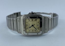 Cartier Santos Galbée 1564 (Onbekend (willekeurig serienummer)) - Beige wijzerplaat 29mm Staal
