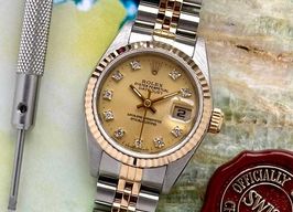 Rolex Lady-Datejust 69173G (1988) - Gold dial 26 mm Gold/Steel case