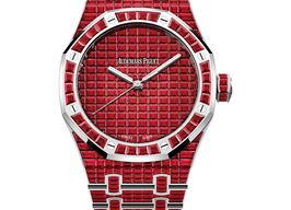 Audemars Piguet Royal Oak Selfwinding 15514BC.RR.1284BC.01 (2025) - Rood wijzerplaat 41mm Witgoud