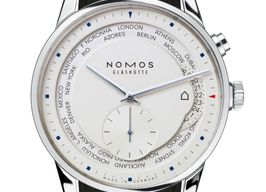 NOMOS Zürich Weltzeit 805 (2024) - White dial 40 mm Steel case