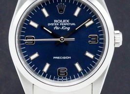 Rolex Air-King 14000 (1995) - Blauw wijzerplaat 34mm Staal