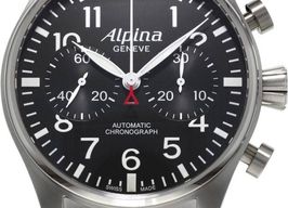 Alpina Startimer Pilot AL-860B4S6B (2024) - Zwart wijzerplaat 44mm Staal