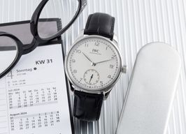 IWC Portuguese Hand-Wound IW510203 (2012) - White dial 43 mm Steel case