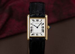 Cartier Tank Louis Cartier 96019 (Onbekend (willekeurig serienummer)) - Wit wijzerplaat 24mm Geelgoud