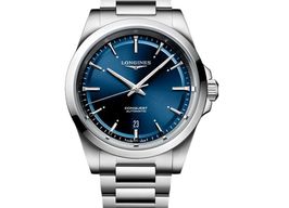 Longines Conquest L3.830.4.92.6 (2024) - Blauw wijzerplaat 41mm Staal