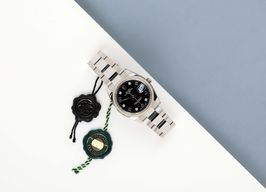 Rolex Oyster Perpetual Date 115234 (2020) - Zwart wijzerplaat 34mm Staal