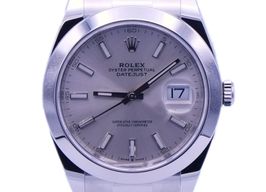 Rolex Datejust 41 126300 (2023) - Zilver wijzerplaat 41mm Staal