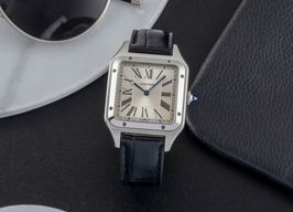 Cartier Santos Dumont WSSA0022 (Onbekend (willekeurig serienummer)) - Zilver wijzerplaat 44mm Staal