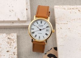 Glashütte Original Vintage 10-31-01-01-04 (1994) - Wit wijzerplaat 35mm Goud/Staal