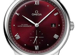 Omega De Ville 434.13.41.20.11.001 (2025) - Rood wijzerplaat 41mm Staal