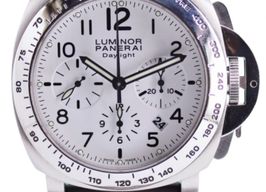 Panerai Luminor Chrono PAM00188 (Unknown (random serial)) - White dial 44 mm Steel case