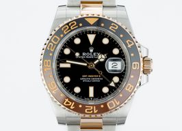 Rolex GMT-Master II 126711CHNR (2019) - Zwart wijzerplaat 40mm Goud/Staal